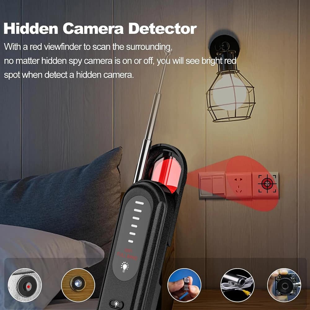 Smart Hidden Camera Detector Listening Device Tracker Anti-Spy Electronic Signal 5 Levels Sensitivity Wireless Signal Scanner - Image 3