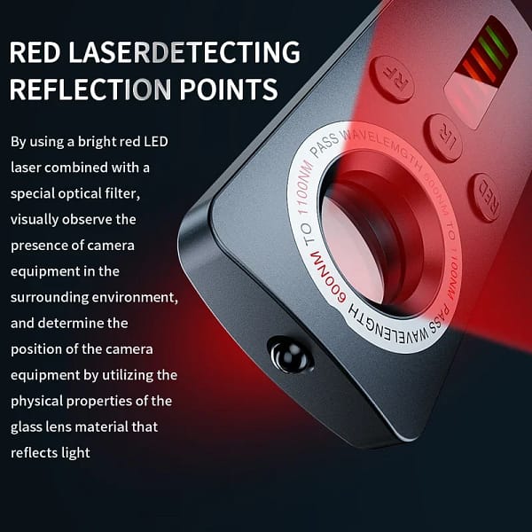 Hidden Camera Detector M40 Anti Spy Gadget Professional Wiretapping Bug Car GPS Tracker Infrared Camera Spy Things Search Device - Image 5