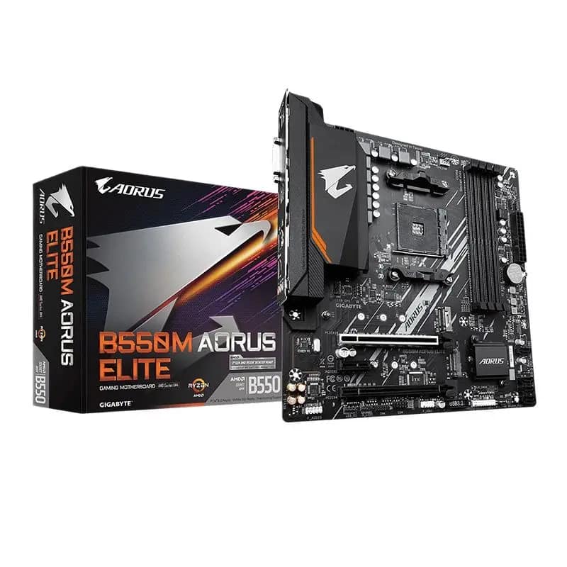 GA AMD B550M AORUS ELITE Motherboard + AMD R5 5600G CPU + Asgard W2 series DDR4 16G (8G*2) 3200 MHz RGB RAMs Suit Socket AM4 - Image 2
