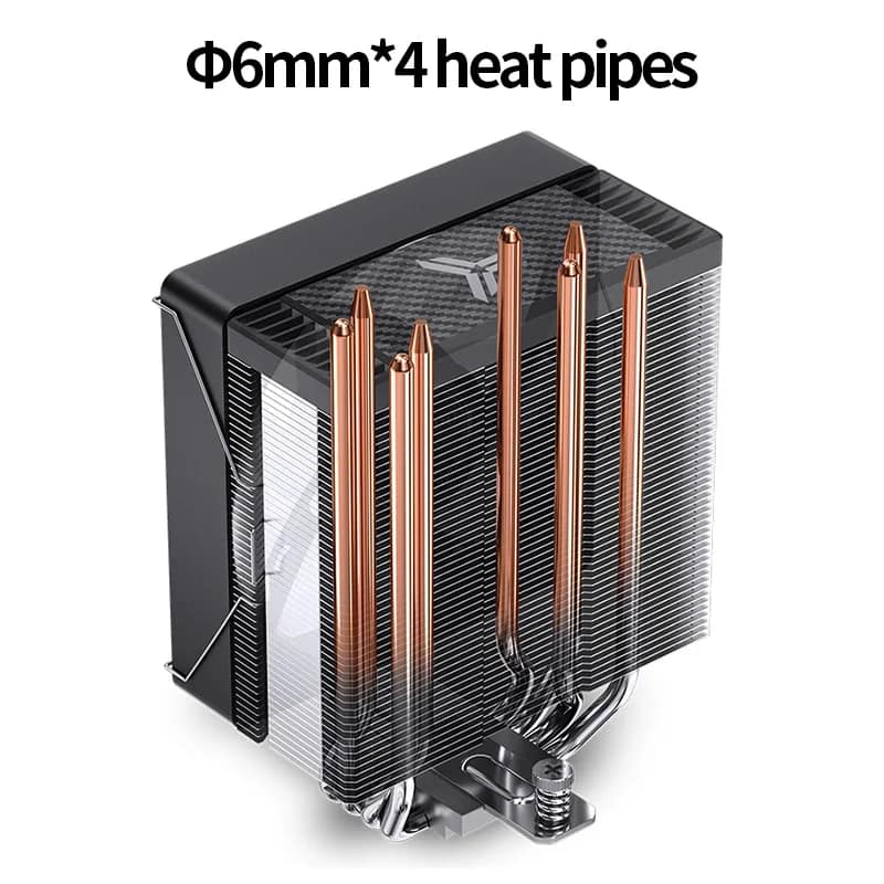 Jonsbo CR1000 EVO CPU Processador Air Cooler 4 Heat Pipes ARGB PWM D-TDP 220W Radiator for Intel LGA1700 1200 115X AMD AM4 AM5 - Image 2